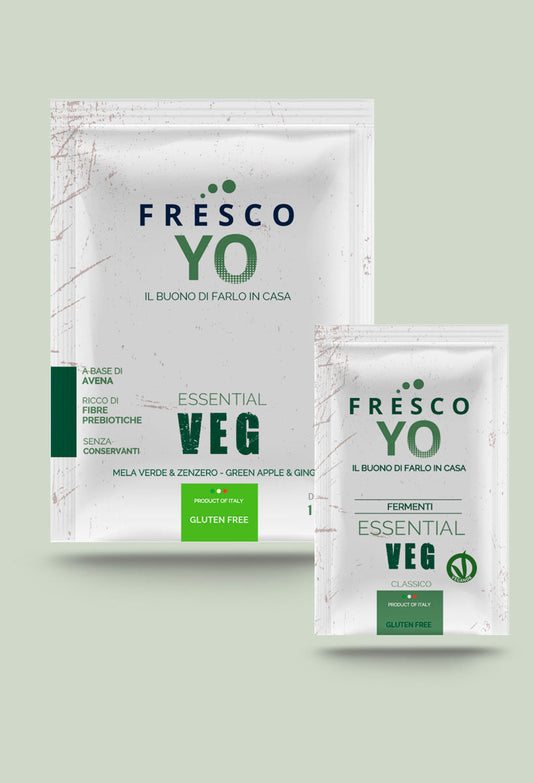 Fermenti per bevanda vegetale Essential VEG Mela Verde & Zenzero